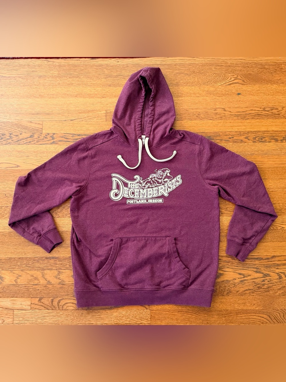 The Decemberists Portland Oregon Graphic Hoodie - Maroon - Men's XL